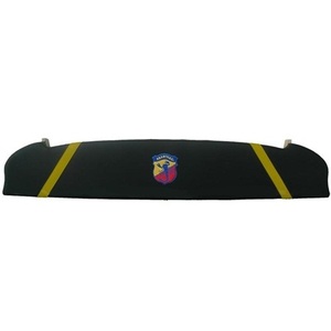 Panneau insonorisant pour haut-parleurs Abarth FIAT 500 EPOCA CAPPELLIERA PIANALE LUNOTTO POSTERIORE en noir/or - Product Image 1