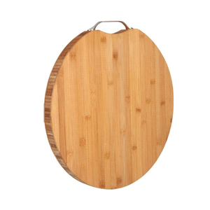 Planche à découper en bois ronde de 28cm pour la manipulation et la préparation des aliments - Product Image 3