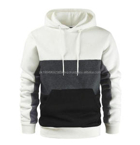 Sweat-shirts à capuche décontractés pour l'automne et l'hiver, patchwork, capuche, pull, logo personnalisé, couleur contrastée, manches longues, sweat-shirts pour hommes - Product Image 4