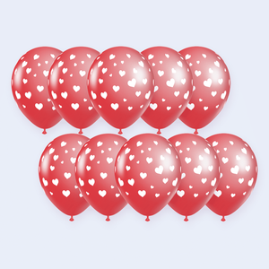 Palloncini a Cuore Bianchi per Feste, Confezione da 12 Pezzi 8445178018266 - Product Image 1