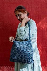 Latest Classic Handcrafted Macrame Bohemian Beautiful Hand-knotted Trendy Tote <b>Bag</b> Custom <b>Knitting</b> for Women and Ladies <b>Bag</b> - Product Image 6