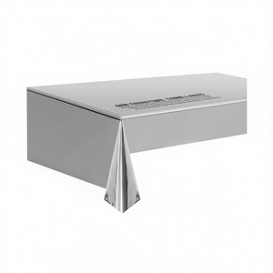 Party Love Mantel <b>Silver</b> 137x183cm <b>Tablecloth</b> Party Decorations - Product Image 2