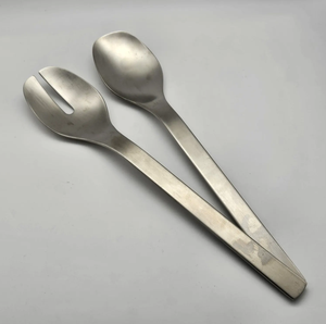 Serveurs à salade en acier inoxydable argenté supérieur pour ustensiles de cuisine Vaisselle Maison Hôtel et Restaurant Cuisine - Product Image 1