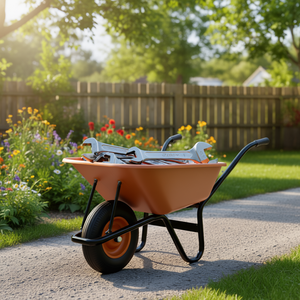 Carretilla de Dos Ruedas de 150L con Neumático y Llanta de Acero, Capacidad de 27Kg, por MBA - Product Image 3