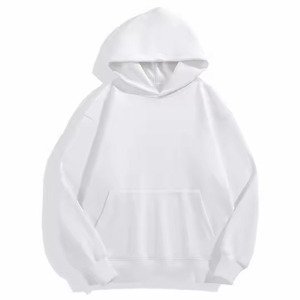 Sudadera con Capucha para Hombre, Estilo Holgado, Gruesa, de Invierno, con Bolsillo, Hombros Caídos, Estampado Digital, Teñido Liso, Transpirable, 470g - Product Image 2