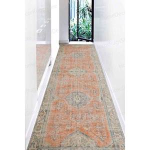 พรมลายดอกไม้ - พรมตกแต่งทางเข้าบ้าน/ห้องเด็ก/ห้องรับแขก ลายโบราณ/ลายชนเผ่า ขนาดใหญ่ เหมาะสำหรับเป็นของขวัญ พรมเนื้อนุ่มแบบไม่ทอ - Product Image 5