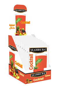 Poudre de boisson instantanée aromatisée aux cocktails de qualité supérieure 9g X 24 pièces Mélange de boissons froides Banane Orge Ananas Pomme Certifié ISO Bouteille - Product Image 3