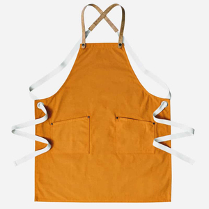 Tabliers en toile imperméable en coton de taille personnalisée de haute qualité avec poches - Product Image 6