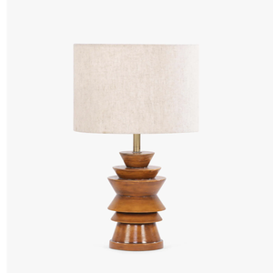 Lampe de table moderne en bois massif en vrac OEM avec éclairage | Vente en gros Design minimaliste pour salon, chambre, bureau et décoration intérieure - Product Image 2