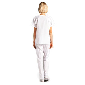 Conjunto de bata de laboratorio de hospital unisex al por mayor, bata médica de enfermera, mezcla de algodón, lona de secado rápido, transpirable y ligera - Product Image 4