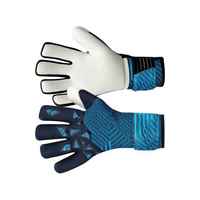 Gants de gardien de but de football professionnels de haute qualité, en microfibres respirantes, avec fermeture à lacets réglable, rembourrage double couche