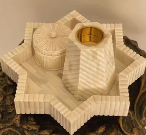 ARTISAN CRAFT Caja Quemadora de Incienso/Bakhoor Magnética, Hecha a Mano, con Incrustaciones de Hueso, Ecológica, Duradera, de Alta Calidad y Personalizada - Product Image 1
