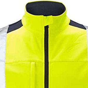 Best Sale Men's <b>High</b> <b>Visibility</b> Reflective Breathable Polyester Safety <b>Jacket</b> with Zipper CE Certified - Product Image 3
