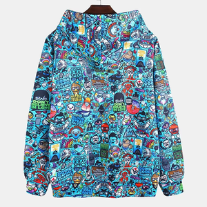 Sudaderas con capucha impresas Premium con logotipo y diseño personalizados para hombre Sudaderas con capucha de mezcla de algodón básicas personalizadas transpirables para hombre a la venta - Product Image 2