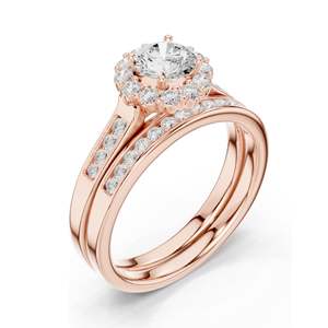 Bague de fiançailles pour femme avec diamant de laboratoire rond brillant de 1,25 carat, clarté VVS-VS EF, or 18 carats, 14 carats, 10 carats et argent 925 - Product Image 4