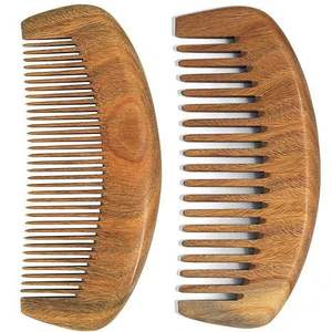 Peigne à cheveux à manche en bois fait à la main pour salon de l'Inde Peigne en bois en gros pour usage commercial à vendre en vrac - Product Image 6