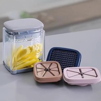 VC005 Multifunctionele friet- en groentesnijder; Handmatige aardappel-, komkommer-, tomaat- en appelverdeler set