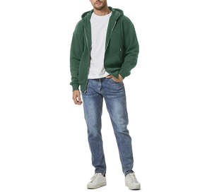 Sudadera con Capucha Nueva de Otoño, Sudadera con Cremallera Personalizada, Capucha Doble, Prenda Exterior Sólida, Sudadera con Capucha de Invierno para Hombre, 100% Algodón - Product Image 6