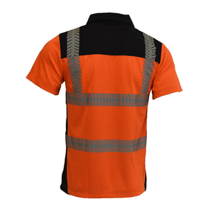 Wholesale Men's Reflective Windproof Polyester Shirt ANSI/ISEA 107 Certified High Visibility Workwear Breathable Quick Dry - Product Image 2