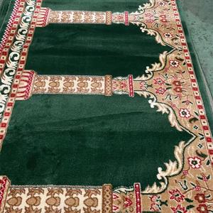 All'ingrosso su misura tappeto verde Wilton tappeto da preghiera verde di lusso tappeto per la moschea dei musulmani in polipropilene - Product Image 5