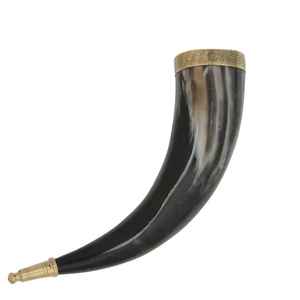 Usine directe en gros haute vente dernière à la mode poli Animal Style corne à boire support nautique naturel décoration de la maison - Product Image 4