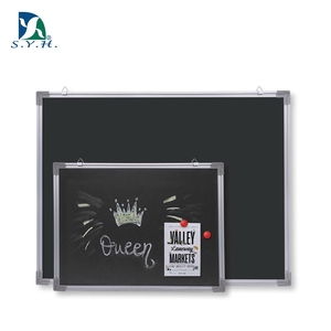 Pizarra Escolar Magnética con Marco de Aluminio y Protección de Esquinas de Plástico, Colores Blanco/Negro/Verde, Varios Tamaños - Product Image 1
