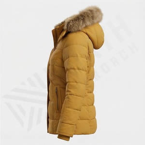 Chaqueta Parka Ajustada para Mujer, Color Personalizado, Tela Cómoda, Manga Larga, Abrigo Aislado, Ropa de Invierno Cálida, Prenda Exterior Elegante - Product Image 3