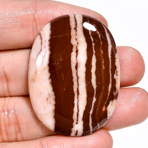 Wholesale Natural Coconut Jasper Cabochon Oval Cut Semi-Precious Loose Brown Polished Jewelry Making Material Mixed Sizes - Product Image 2