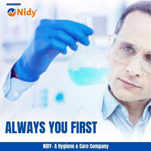 Guantes de examen de nitrilo Nidy Guantes de mano desechables duraderos sin polvo para el cuidado del hogar Belleza y cuidado personal - Product Image 5