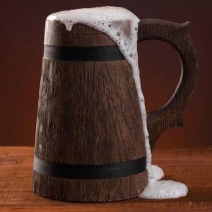 Viking Organic Material Eco-Friendly Polished Horn <b>Beer</b> Mug - Product Image 3