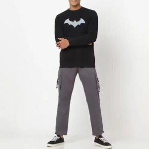 Sweatshirts surdimensionnés unisexe 100% coton en éponge française Logo personnalisé 460GSM Poids lourd pour hommes Col rond uni numérique pour l'hiver - Product Image 3