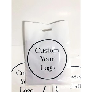 OEM mua sắm túi nhựa tùy chỉnh thiết kế logo in bao bì nhựa chết cắt xử lý mua sắm mang theo túi - Product Image 2