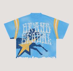 ชุดกางเกงขาสั้นสำหรับผู้ชายชุดเสื้อยืดสำหรับซักแบบวินเทจกางเกงขาสั้นสำหรับผู้ชายพิมพ์ลายถนนสูง - Product Image 2