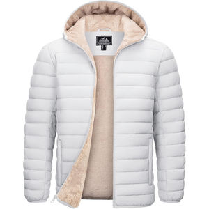Veste matelassée pour homme de qualité supérieure 2025, à capuche, doublée de sherpa, résistante à l'eau, coupe-vent, isolée, chaude, pour l'hiver - Product Image 1