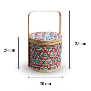 Vietnam Handwoven Bamboo <b>Basket</b> <b>Gift</b> Box Organizer <b>For</b> Holiday Decoration Wholesale Eco Friendly Storage Solution - Product Image 2