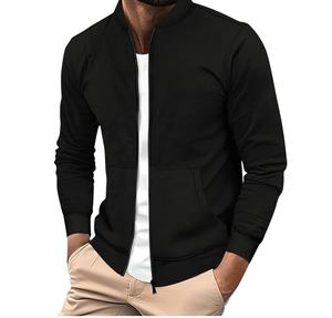 Chaqueta Varsity Personalizada para Hombre, Impermeable, Cortavientos, Transpirable, con Mangas de Cuero y Forro Polar, Diseño Elegante - Product Image 1