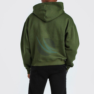 Sweat à capuche de qualité supérieure en coton et polyester léger pour hommes avec logo et toutes les tailles disponibles - Product Image 2