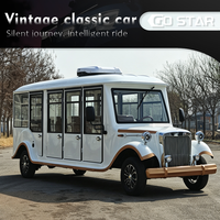 Voiture électrique vintage Go Star certifiée CE/DOT/GCC/EEC avec portes, 14 places, autonomie de 90 km, garde au sol de 250-300 mm, vitesse maximale de 30 km/h