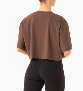 Camisetas con estampado de logotipo personalizado para mujer, ropa Sexy Lisa para mujer, Tops cortos de verano, venta al por mayor - Product Image 3