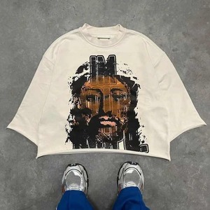 Cropped Boxy T Shirt Men Heavyweight Oversized Blank Boxy Cropped T Shirt Men - Product Image 4
