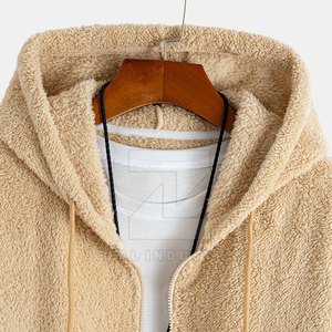 Superventas nueva llegada hombres chándales invierno con capucha ecológico Sherpa polar 100% algodón de alta calidad - Product Image 3