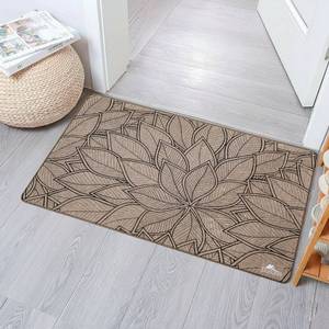 Tapis de sol en lin FLORA moderne, antidérapant, lavable, 70x120 cm - Product Image 1