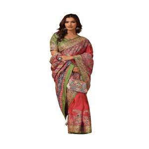 ส่าหรีผ้าไหม Tripura สำหรับผู้หญิงชุดปาร์ตี้สไตล์ชนเผ่าแบบใหม่ล่าสุด - Product Image 1