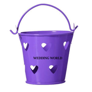 Jardinière en métal enduit de poudre bleue belle qualité jardinière design faite à la main meilleure vente en gros nouvelle jardinière de jardin - Product Image 3