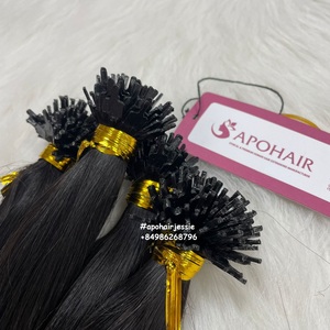 ผมต่อแบบตรงติดหนังกำพร้าไม่พันกัน100% เป็นมัดผมมนุษย์เคราตินดิบผมทรงแบน - Product Image 4