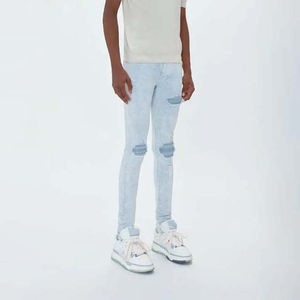 Pants Slim <b>Jeans</b> Denim Pant for Men High Street Wear Custom Color Cotton Material Man Clothing Summer Casual <b>Jeans</b> Pants 2023 - Product Image 3