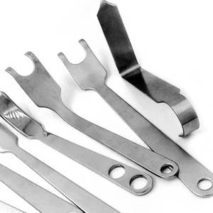 Juego de retractores de articulación de cadera, instrumentos quirúrgicos ortopédicos de 9 piezas, acero inoxidable de alta calidad, grado quirúrgico Manual, autoclavable - Product Image 3