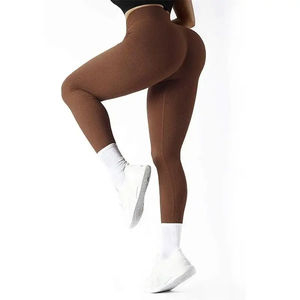 Nueva llegada Premium Super Soft Buttery tejido de punto Leggings para mujeres High Christmas Candy Lollipop impreso Leggings cosidos - Product Image 6