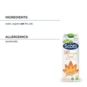 Soul Oat Bio 1L Organic Plant Based Ideal for Healthy Lifestyles <strong>Drink</strong> Made in <strong>Italy</strong>