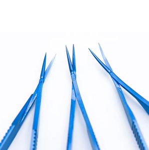 Instrumentos quirúrgicos oftálmicos 12,5 cm titanio capsulotomía Vannas tijeras conjuntiva tijeras - Product Image 2